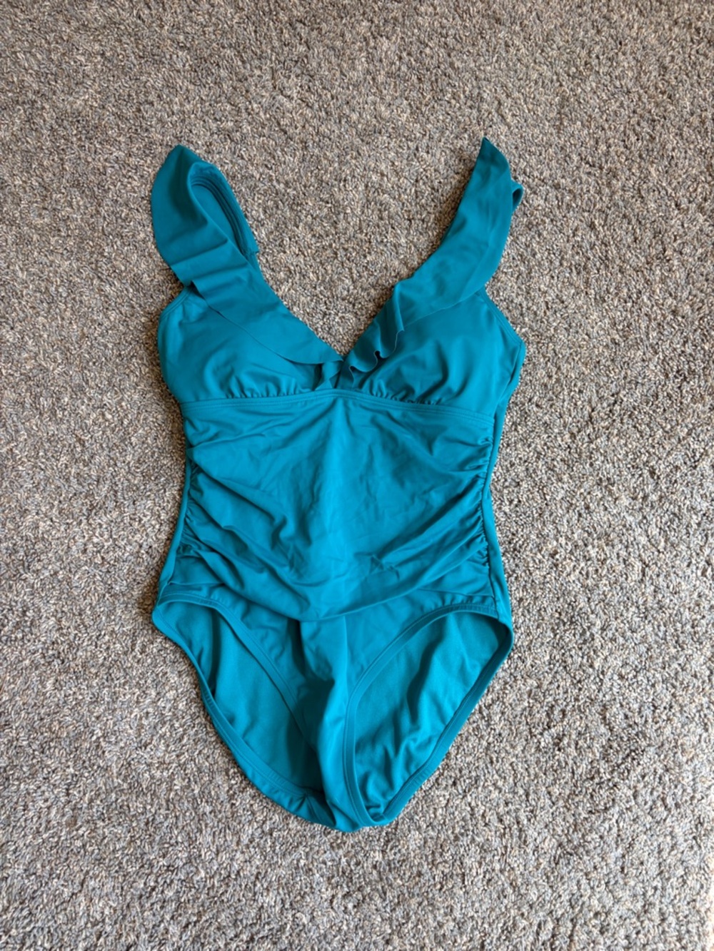 Time and Tru Teal One-Piece Swimsuit